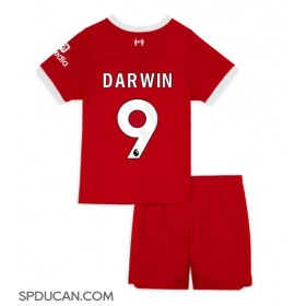 Dječji Nogometni Dres Liverpool Darwin Nunez #9 Domaci 2023-24 Kratak Rukav (+ Kratke hlače)